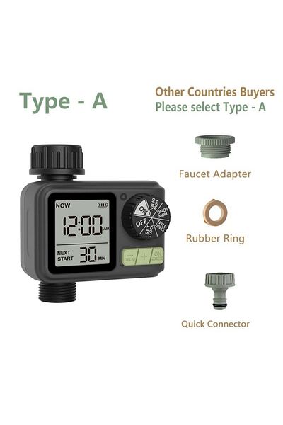 Choice Type A New 1-outlet Water Timer Independent Control Program Digital Garden Sprinkler Garden Lawn Int