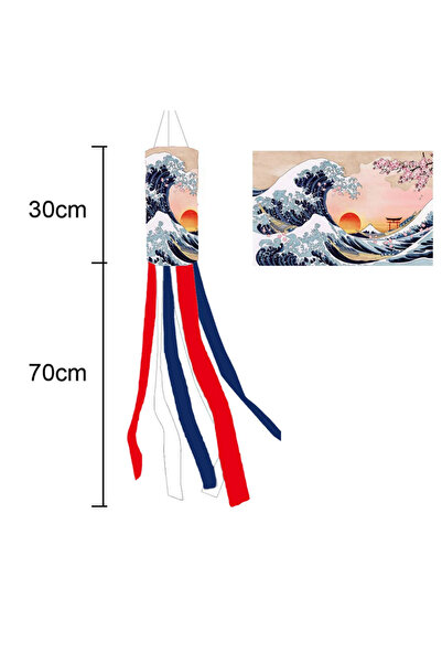 Choice لافتة معلقة مقاومة للماء لتحديد اتجاه الرياح، بطول 100 سم، مناسبة لمست...