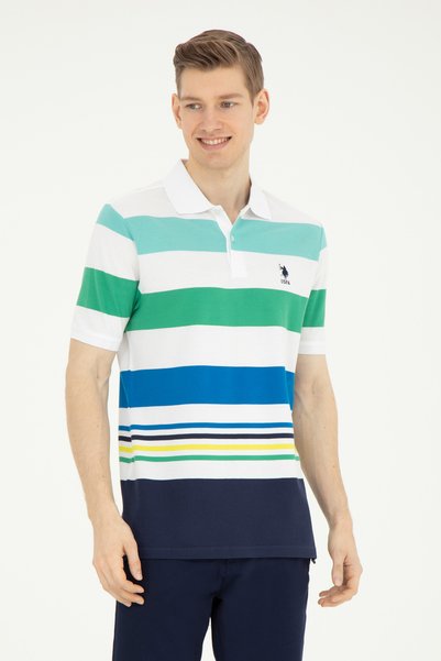 U.S. Polo Assn. Men's Regular Fit Polo Neck Navy Blue T-Shirt 50275491-Vr033