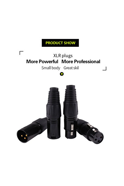 Choice1 4 قطع (2 ذكر و2 أنثى) محول صوت للميكروفون، موصل XLR ذكر/أنثى، مقبس ست...