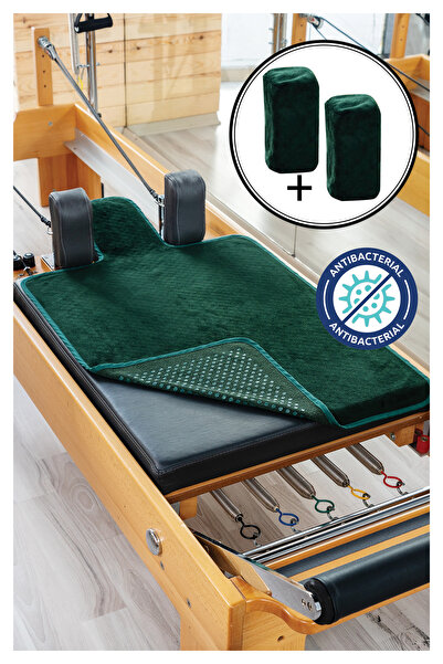 RAINBO Antibakteriyelyeşil Pilates Reformer Havlusu Omuzluk Kılıfı, Kaydırmaz...