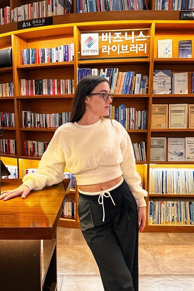 Sumain Design Ecru Plush Sweatshirt