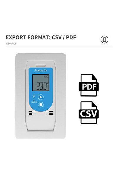 Choice TempU 03 USB Temp & Humidity Data Logger Reusable RH TEMP Data Logger Recorder Humiture Recording...