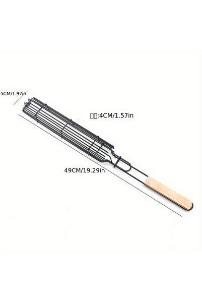Choice 1 قطعة 1 قطعة سلة شواء محمولة غير لاصقة للشواء للتخييم في الهواء الطلق...