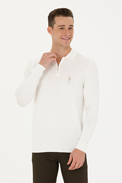 U.S. Polo Assn. Men's Ecru Sweater 50275928 -Vr019
