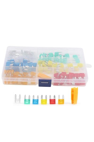 AOKIN 100/120pcs Car Blade Fuses Assortment Kit, Automotive Replacement Fuses Low Profile Mini Blade Fu...