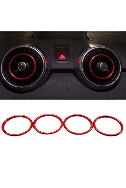 choice2 إكسسوارات تزيين السيارات من سبائك الألومنيوم ذات الحلقة الداخلية الحم...