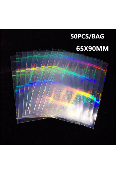 Choice 50pcs 65x90mm DOTS 50PCS/Bag Laser Dots Grid Card Sleeves For Flashing...