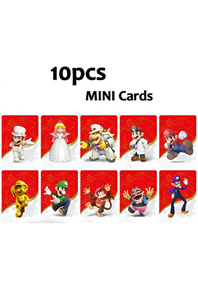 Choice 10p Mini card NS Mario Odyssey Mario Mini Card Super Mario Party Crossover Card Odyssey NFC Card