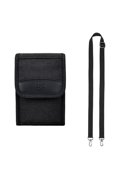 JJC Black Compact Camera Pouch Case Bag With Adjustable Shoulder Strap Protective Camera Case For So