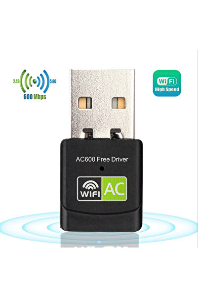 Choice 600m Dual-Band USB Wireless Card 2.4G/5.8G Desktop/Laptop Wifi Adapter (No Driver Needed)
