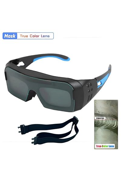 Choice Ture Color Lens Auto Darkening Welding Glasses Solar Power Safety Protective Welders Glasses Argon A