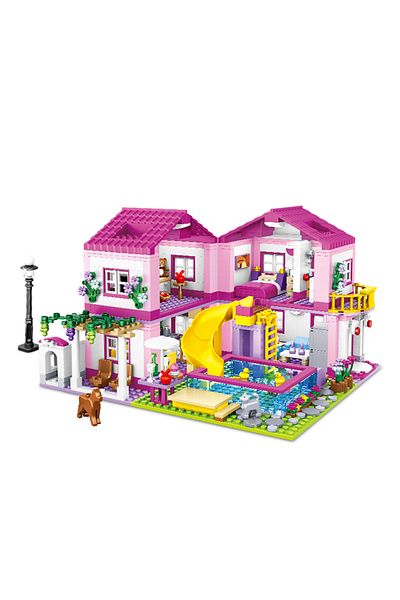 yaafun No Original Box 1018pcs Friends City Street View House Summer Holiday Villa Castle Model Building Bl
