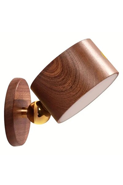 Choice مصباح حائط أنيق وعصري يعمل باللمس، مصنوع من خشب السابيلي، بقوة 0-5 واط...