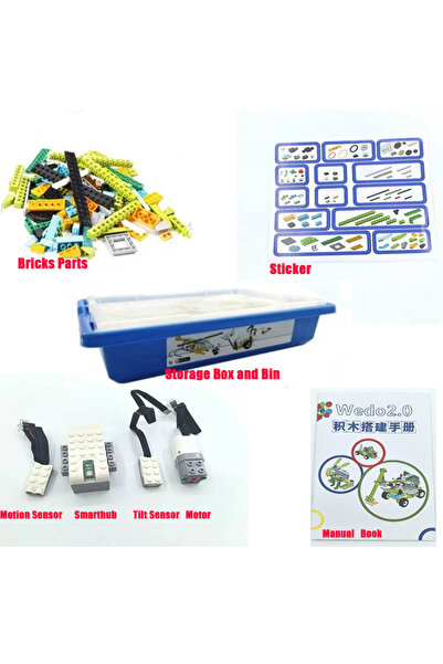 Choice قطع بناء روبوتية جديدة شفافة مكونة من 385 قطعة من مكعبات البناء WeDo 3.0 مناسبة لمجموعة Core Set Tech E