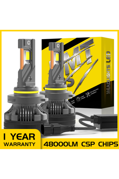 Choice9 مصباح أمامي LED بقوة 48000 لومن، H11، 6000 كلفن، أبيض بارد، بتقنية BM...