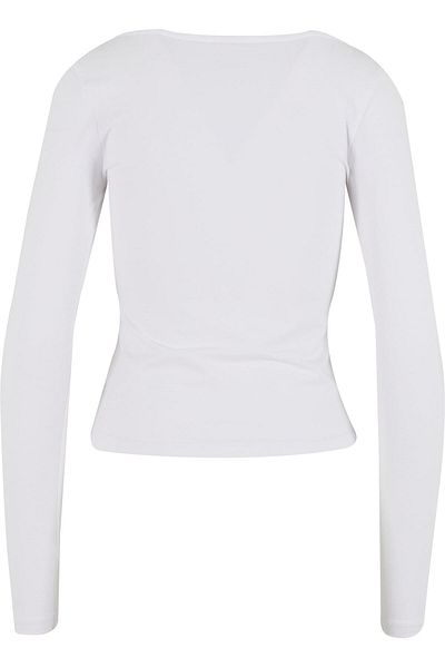 Urban Classics Damen Langarmshirt mit weitem Hals