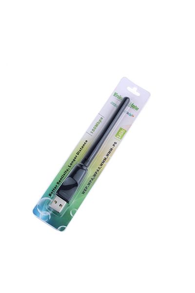 Choice محول واي فاي USB صغير 150 ميجابايت في الثانية 2.4 جيجا هرتز 2 ديسيبل بطاقة شبكة لاسلكية MT7601 بطاقة شبكة استقبال واي فاي...