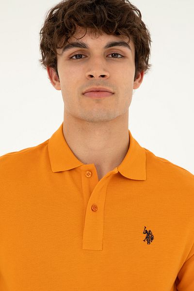 U.S. Polo Assn. Мъжка тениска с цвят тухла и бански 50279573-VR031