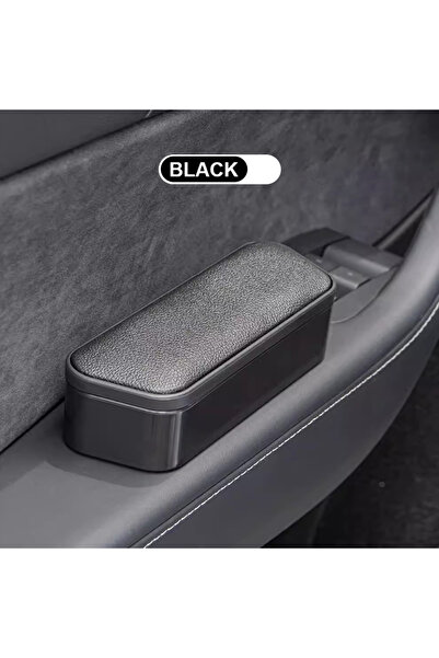 Choice صندوق مسند مرفق السيارة SEAMETAL أسود قطعة واحدة، صندوق تخزين داخلي لباب السيارة، وسادة مسند ذراع عالمية متعددة الوظائف