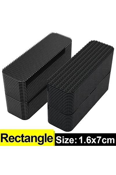 Choice 20pcs(10pairs) Rectangle 10Pairs Double Faced High Adhesive Fixing Stickers Carpet Pad Dashboard Mat