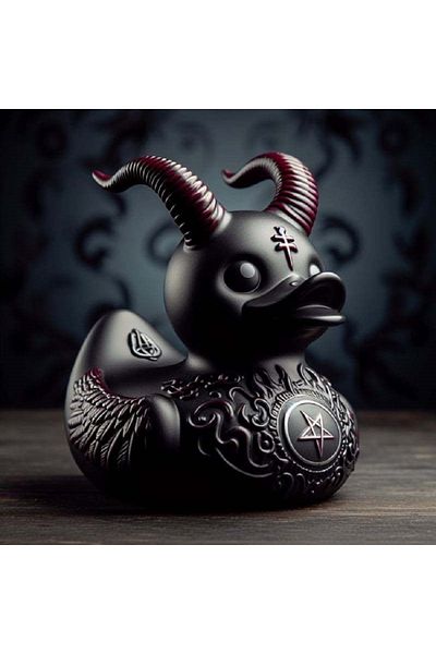 Choice 01 Death Rock Duck Statue Devil Duck Ornament Mysterious Devil Elements Dashboard Car Interior Decor