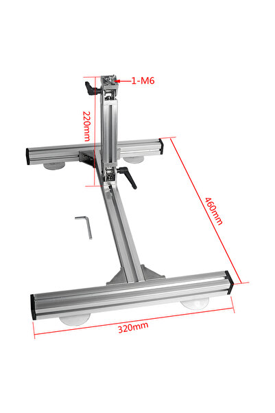 Choice1 حامل محرك خطي كبير الحجم، مصنوع من سبائك الألومنيوم، مزود بكوب شفط وز...