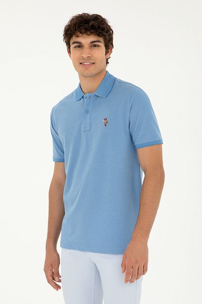 U.S. Polo Assn. Tricou de bază albastru închis pentru bărbați 50279609 -VR032