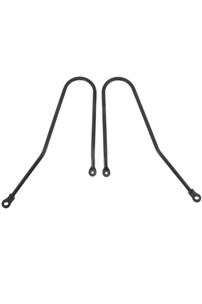 Choice ملحقات الدراجات النارية السوداء واقيات حقيبة السرج الحديدية دعامة قضيب...