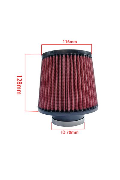 Choice فلتر هواء Id-70mm 60mm 70mm عالي التدفق لسحب الهواء البارد فلاتر عالمية لمرشحات هواء المركبات مكيف السيارة