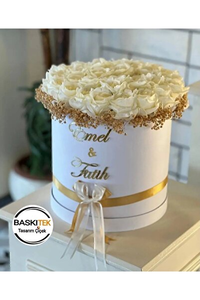 baskıtek İsteme Kutusu ( HIZLI TESLİMAT) isteme çiçeği, isteme buketi, kız is...