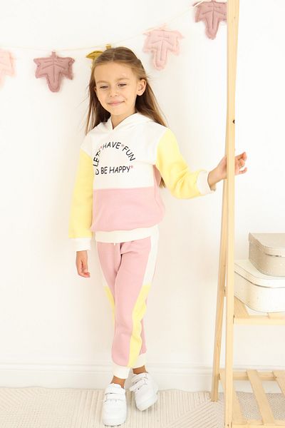 Harika KIDS Σετ φόρμας για κορίτσια με 3 κλωστές, χοντρό ύφασμα, τεμαχισμένο μοντέλο