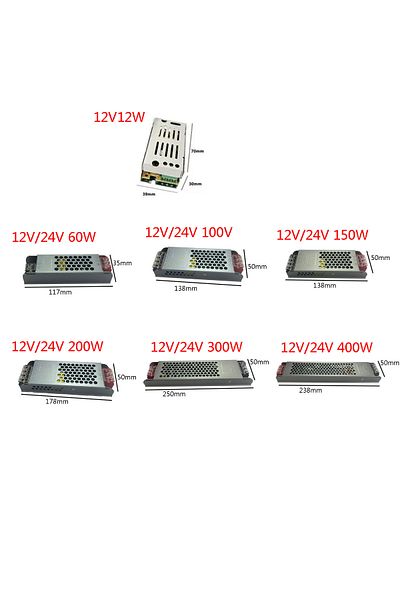 Choice محولات الإضاءة الصامتة DC 12V 24V AC110-250V 60W 100W 200W 300W 400W L...
