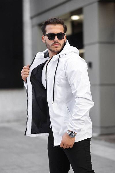 YUNED Hooded Raincoat with Zipper