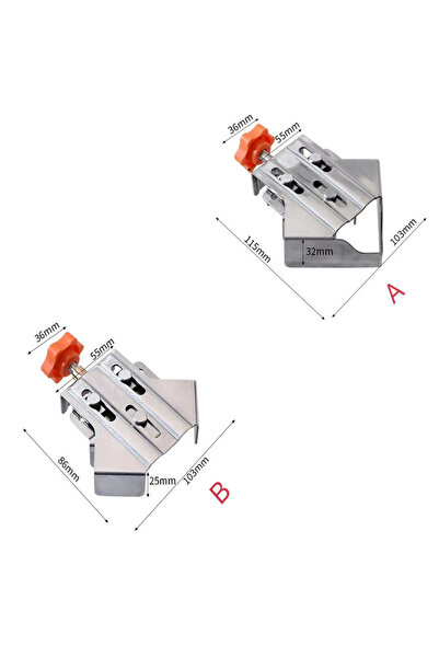 Choice مشبك زاوية قائمة من الفولاذ المقاوم للصدأ B-1Pcs مشبك سريع الربط للنجا...