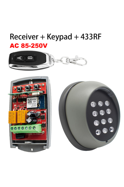 Choice1 AC 85-250V RF Universal Metal Wireless Remote Control Keypad & Tuya S...