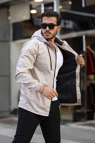 YUNED Hooded Raincoat with Zipper