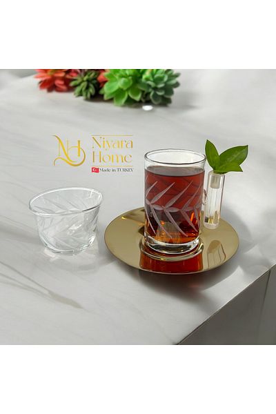 Paşabahçe 18 Piece Tea & Coffee Set