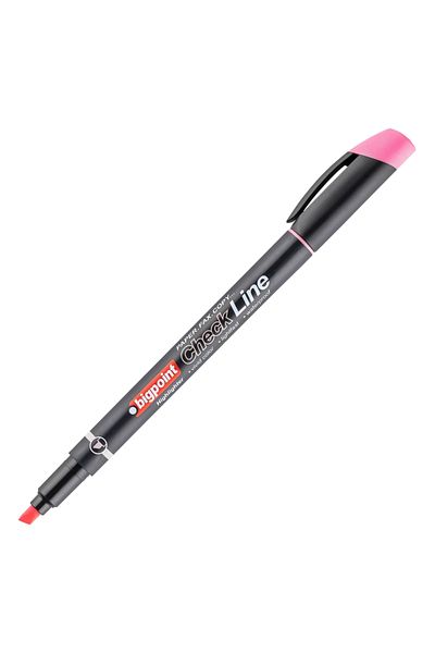 Bigpoint Pink Highlighter Highlight Pen - Pocket Type, Water Based and Dry Resistant