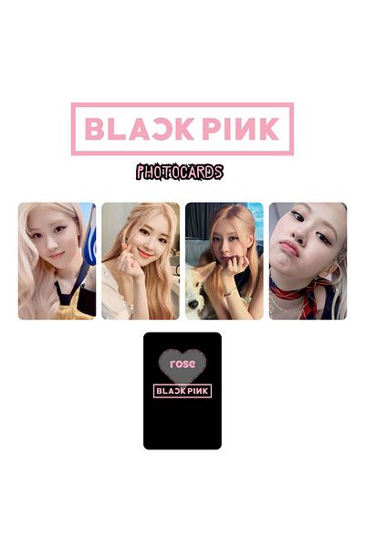 Kpop Dünyasi Blackpink'' Rose'' Photocards Set 2