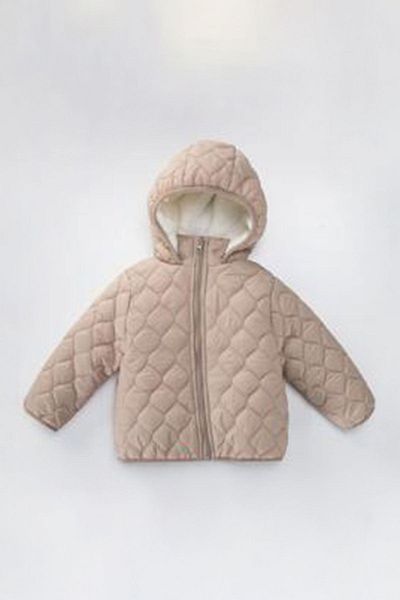 Minigimin Cicileri 1-10 Years Unisex Children's Coat - Quilted, Welsoft Beige