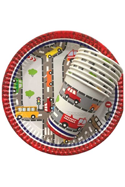 PARTİ AŞKI Trafik Konseptli Doğum Günü Parti Ürünleri & Araba Car Yarış Konse...