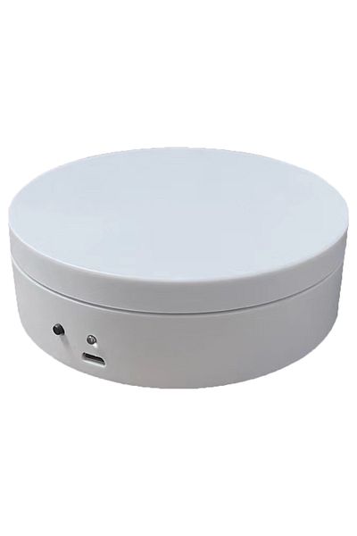 APWIKOGER White 360 Degree Rotating Motorized Display Stand USB Charging/Battery Operated Automatic Revolving