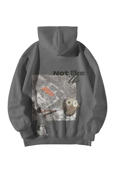 GlowUP Kendrick Lamar Not Like Us Printed - Oversize Hooded Unisex Hoodie with Kangaroo Pocket