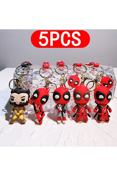 Choice Deadpool & Wolverine Deadpool 3 Keychain Pendant Figure Doll Toy Cool Movie Doll Toy Model Figure...