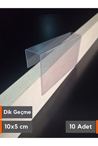 Şeffaf Etiket 10 τεμάχια PVC θήκη για ετικέτες, ξύλινο ράφι 10x5 εκ., θήκη γι...