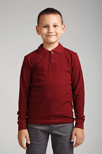 NOBLE STORE Unisex Παιδικό μπλουζάκι πόλο με λαιμόκοψη μακρυμάνικο