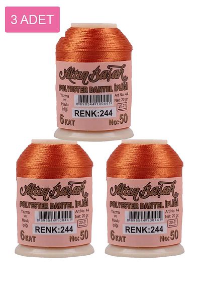 sedustore 3 Pieces Gold Spike Needle and Lace Thread 20 Gr - - No: 244
