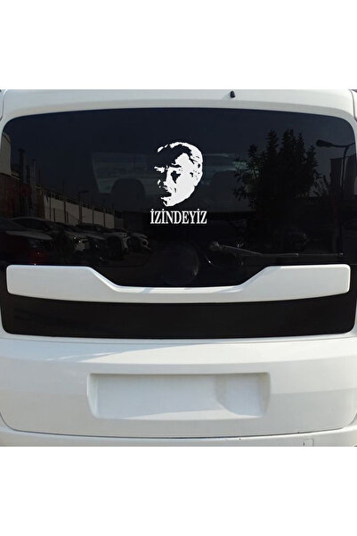 Sönmez Sticker Atatürk İzindeyiz Sticker - Atatürk Sticker - Oto Sticker - Ar...