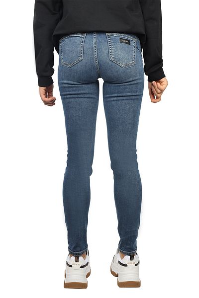 Liu Jo Women's Denim Fabric Stone Detailed Navy Blue Trousers Uf4013D4448-78800